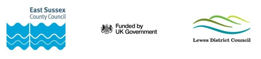 Partner logos for the Newhaven Business Grants Programme